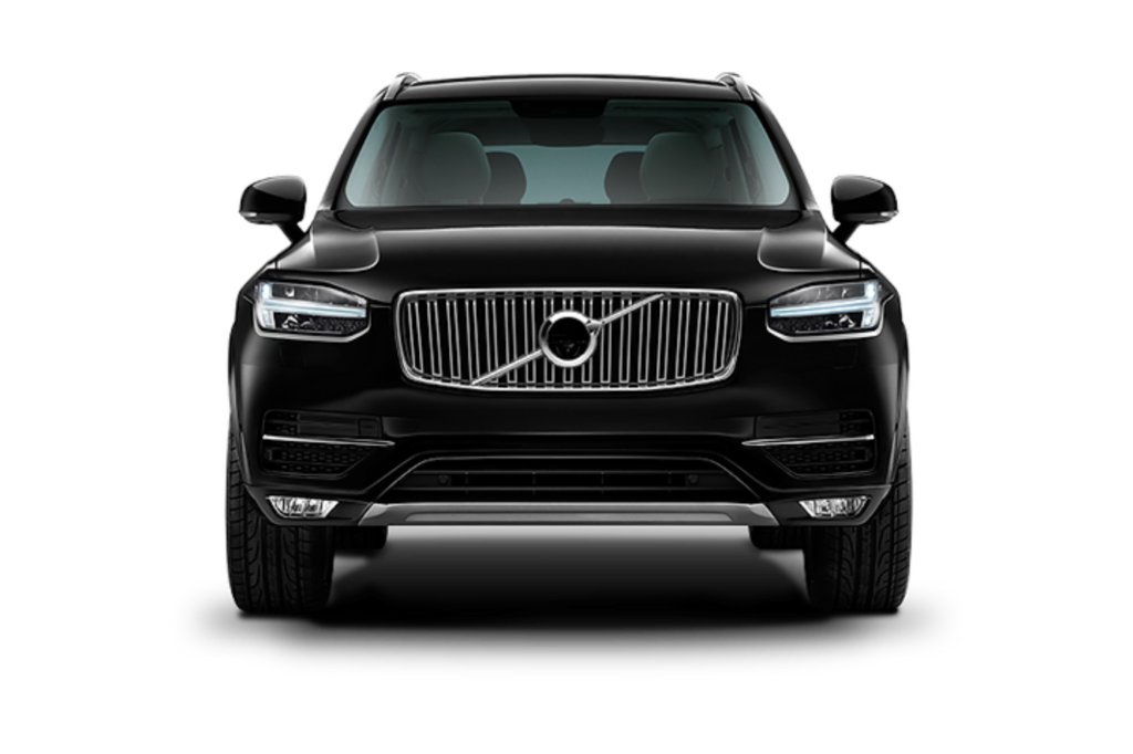 Vi säljer din bil enkelt och snabbt bild på svart Volvo med transparent bakgrund